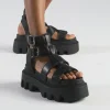 Women BUFFALO Vegan Shoes^Flora On Fisher Platform Sandals Vegan