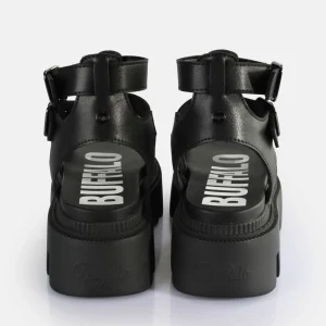 Women BUFFALO Vegan Shoes^Flora On Fisher Platform Sandals Vegan