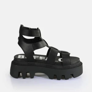 Women BUFFALO Vegan Shoes^Flora On Fisher Platform Sandals Vegan