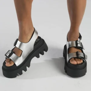 Women BUFFALO Vegan Shoes^Flora On Platform Sandals Vegan