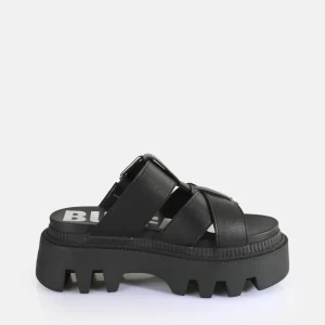 Women BUFFALO Vegan Shoes^Flora Slide Platform Sandals Vegan