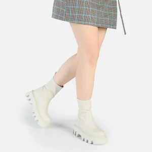 Women BUFFALO Ankle Boots^Flora Sock Boot Vegan
