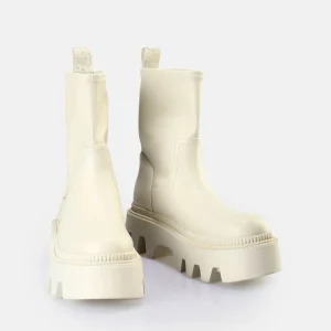 Women BUFFALO Ankle Boots^Flora Sock Boot Vegan