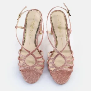Women BUFFALO Occasion Shoes^Jean Vamp Heeled Sandals Vegan