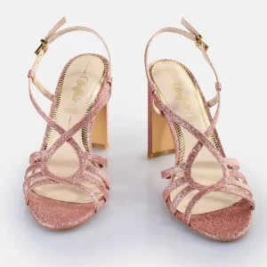Women BUFFALO Occasion Shoes^Jean Vamp Heeled Sandals Vegan