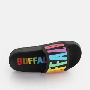Women BUFFALO Vegan Shoes^Lake Bold Platform Slide Vegan