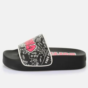 Women BUFFALO Vegan Shoes^Lake Graffiti Platform Slide Vegan
