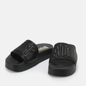 Women BUFFALO Vegan Shoes^Lake Quilt Platform Sandals Vegan