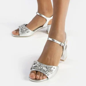 Women BUFFALO Occasion Shoes^Lilly Ice Heeled Sandals Vegan