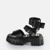 Women BUFFALO Vegan Shoes^Lion Choker Platform Sandals Vegan