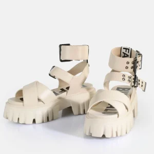 Women BUFFALO Vegan Shoes^Lion Choker Platform Sandals Vegan
