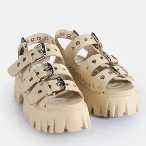 Women BUFFALO Vegan Shoes^Lion Hard Platform Sandals Vegan
