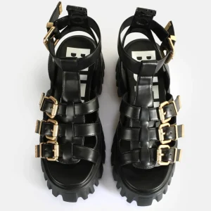 Women BUFFALO Vegan Shoes^Lion Teeth Platform Sandals Vegan