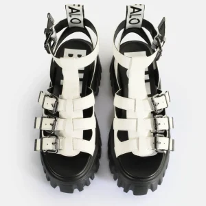 Women BUFFALO Vegan Shoes^Lion Teeth Platform Sandals Vegan