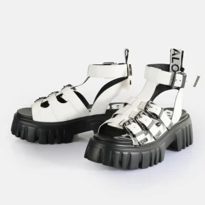 Women BUFFALO Vegan Shoes^Lion Teeth Platform Sandals Vegan