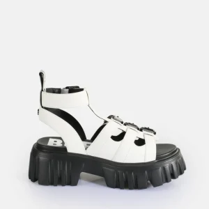 Women BUFFALO Vegan Shoes^Lion Teeth Platform Sandals Vegan