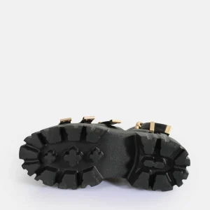 Women BUFFALO Vegan Shoes^Lion Teeth Platform Sandals Vegan