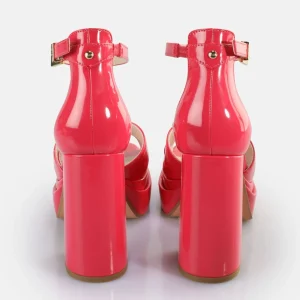 Women BUFFALO Occasion Shoes^May Cross Heeled Sandals Vegan