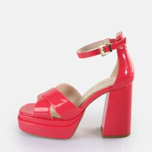 Women BUFFALO Occasion Shoes^May Cross Heeled Sandals Vegan