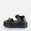 Women BUFFALO Vegan Shoes^Noa Quilt Chain Platform Sandals Vegan