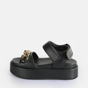 Women BUFFALO Vegan Shoes^Noa Quilt Chain Platform Sandals Vegan