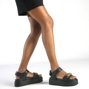 Women BUFFALO Vegan Shoes^Noa Quilt Chain Platform Sandals Vegan