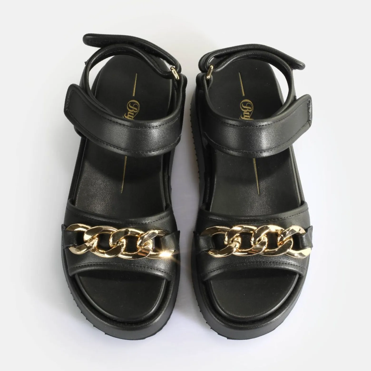 noa_quilt_chain_platform_sandals_vegan_2.webp Women BUFFALO Vegan Shoes^Noa Quilt Chain Platform Sandals Vegan