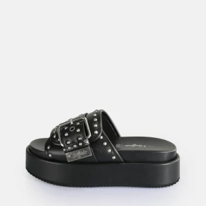 Women BUFFALO Vegan Shoes^Noa Rock Slide Platform Sandals Vegan