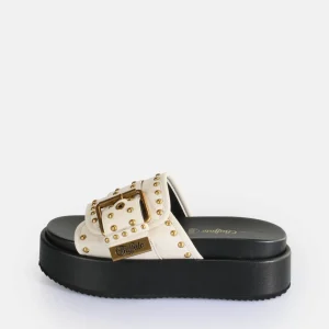 Women BUFFALO Vegan Shoes^Noa Rock Slide Platform Sandals Vegan