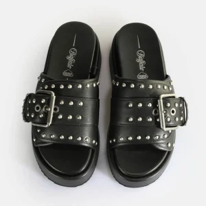 Women BUFFALO Vegan Shoes^Noa Rock Slide Platform Sandals Vegan