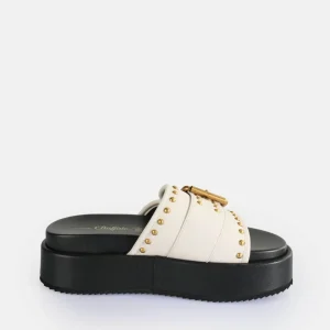 Women BUFFALO Vegan Shoes^Noa Rock Slide Platform Sandals Vegan