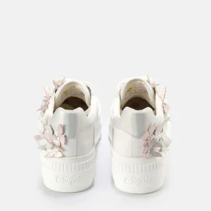 Women BUFFALO Bridal Shoes^Paired Butterflies Sneaker Low Vegan