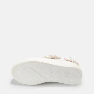 Women BUFFALO Bridal Shoes^Paired Butterflies Sneaker Low Vegan