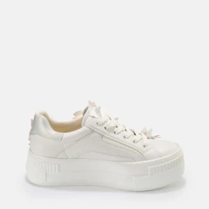 Women BUFFALO Bridal Shoes^Paired Butterflies Sneaker Low Vegan