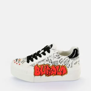 Women BUFFALO Vegan Shoes^Paired Graffiti Sneakers Low Vegan