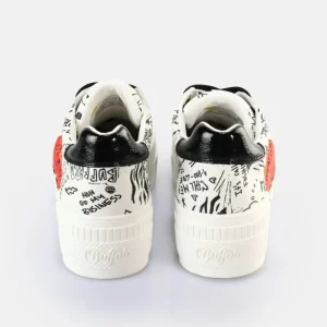 Women BUFFALO Vegan Shoes^Paired Graffiti Sneakers Low Vegan