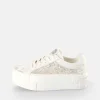 Women BUFFALO Bridal Shoes^Paired Lace Sneaker Low Vegan