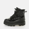 Women BUFFALO Vegan Shoes^Raven Snow Laceup Mid Ankle-Boot Vegan