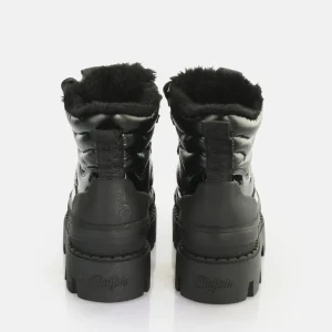 Women BUFFALO Vegan Shoes^Raven Snow Laceup Mid Ankle-Boot Vegan