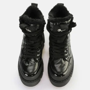 Women BUFFALO Vegan Shoes^Raven Snow Laceup Mid Ankle-Boot Vegan