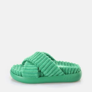 Women BUFFALO Vegan Shoes^Rey Cross Platform Slide Vegan