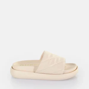 Women BUFFALO Vegan Shoes^Rey Quilt 2 Platform Slide Vegan