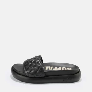 Women BUFFALO Vegan Shoes^Rey Quilt Slide Vegan