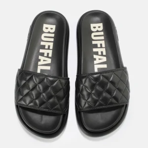 Women BUFFALO Vegan Shoes^Rey Quilt Slide Vegan