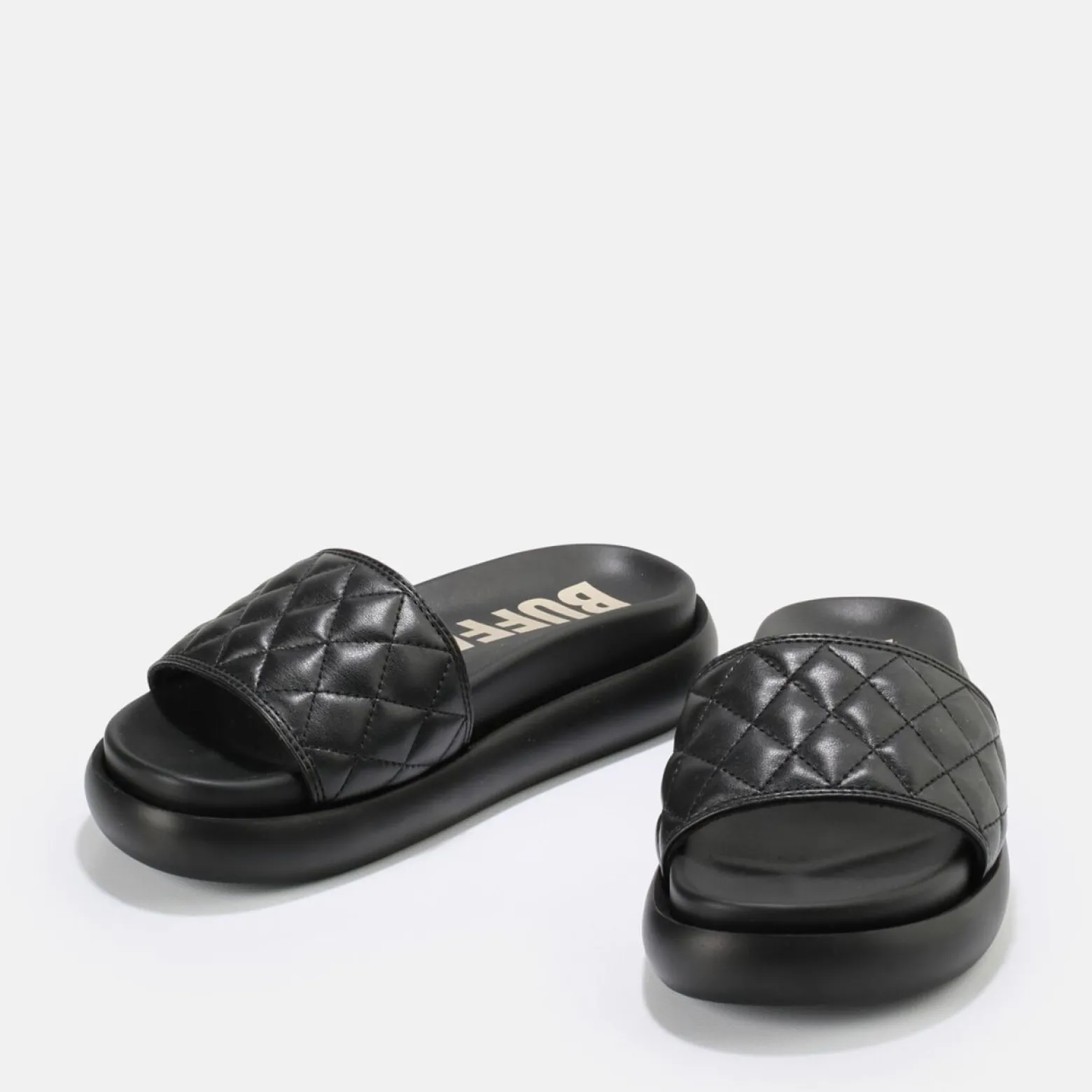 rey_quilt_slide_vegan_2.webp Women BUFFALO Vegan Shoes^Rey Quilt Slide Vegan