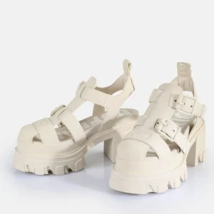 Women BUFFALO Occasion Shoes^Riot Trawl Heeled Sandals Vegan