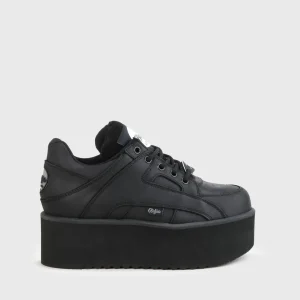 Women BUFFALO Classics^Rising Towers Low Sneaker Nubuck Leather