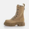 Women BUFFALO Ankle Boots^Scape Laceup Hi Warm Ankle Boot