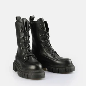 Women BUFFALO Ankle Boots^Scape Laceup Hi Warm Ankle Boot