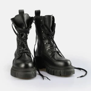 Women BUFFALO Ankle Boots^Scape Laceup Hi Warm Ankle Boot